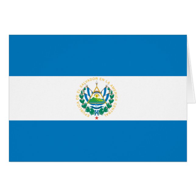 Bandera de El Salvador (Anverso (Horizontal))