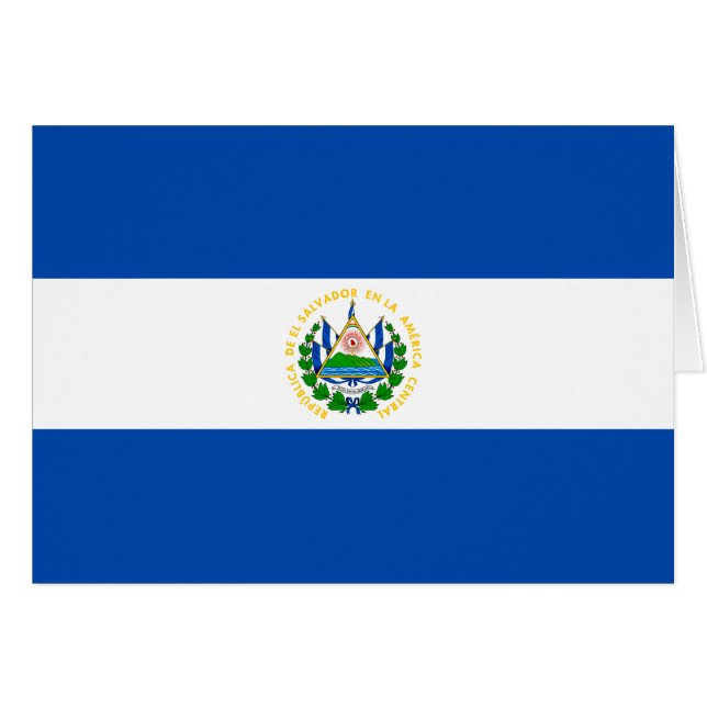 Bandera de El Salvador (Anverso (Horizontal))