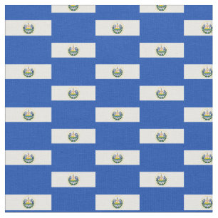Bandera de El Salvador y tela a la moda