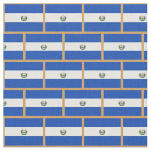Bandera de El Salvador y tela de moda/deportes