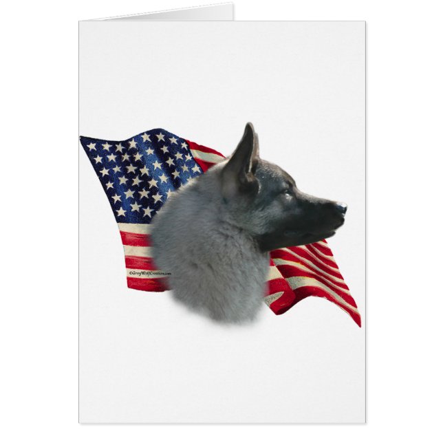 Bandera de elkhound noruego (Frente)