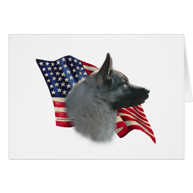 Bandera de elkhound noruego (Anverso (Horizontal))