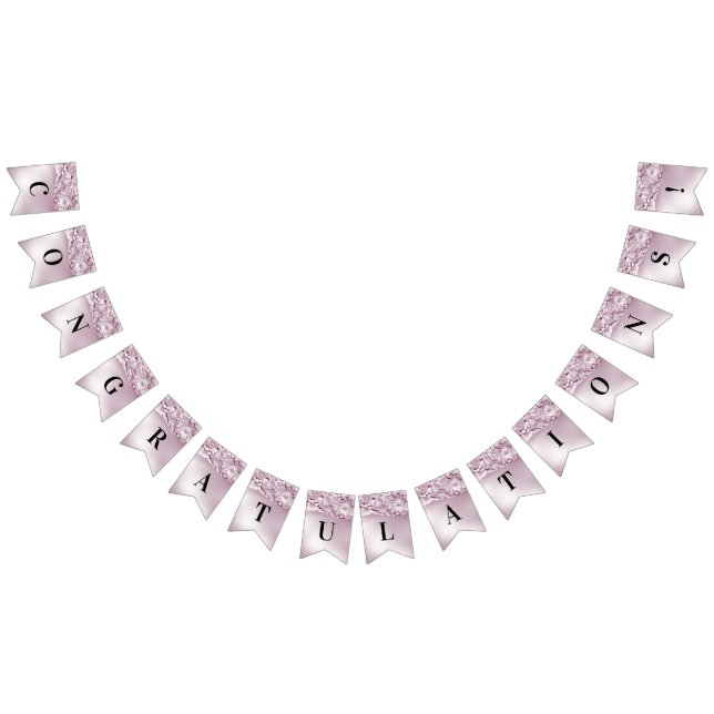 Bandera de embutido floral rosa (Todo)