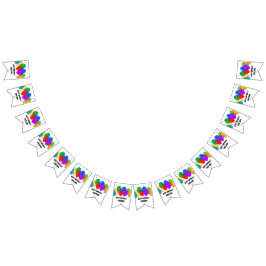 Bandera de encargo del empavesado del fiesta del