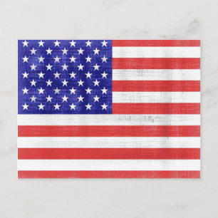 Bandera de época de las tarjetas postales de Estad