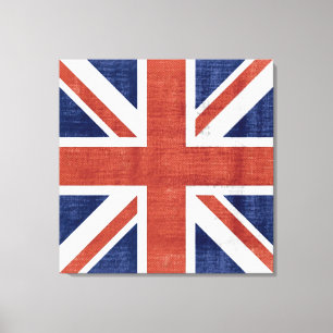 Bandera de época Reino Unido 2 Lienzo envuelto