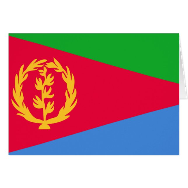 Bandera de Eritrea (Anverso (Horizontal))