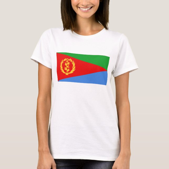 Bandera de Eritrea x Mapa camiseta (Anverso)