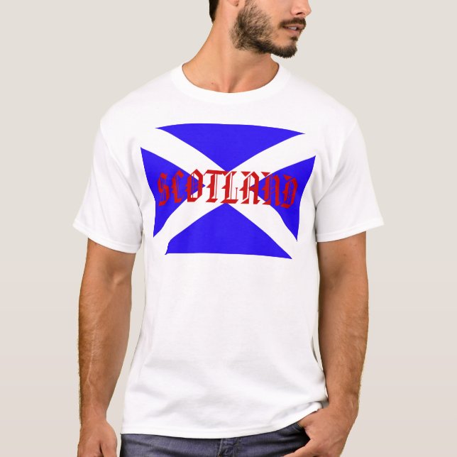 Bandera de Escocia. Camiseta (Anverso)