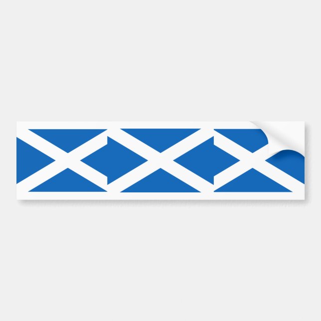 Bandera de Escocia de la pegatina de parachoques d (Frente)