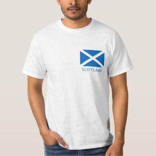 Bandera de Escocia y camiseta desenfrenada del