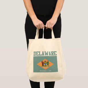 Bandera De Estado Delaware Bolsas De Tote