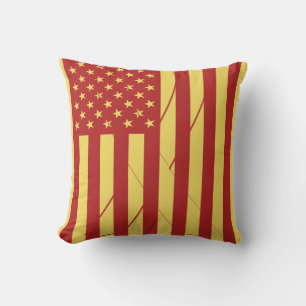 Bandera de Estados Unidos Almohada Vintage