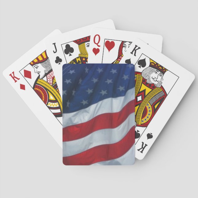 Bandera de Estados Unidos - Cartas de juego de la  (Reverso)