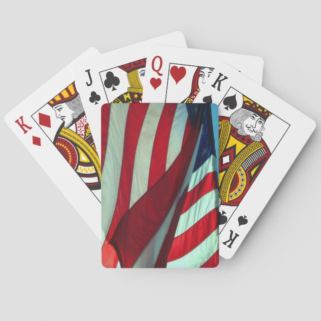 Bandera de Estados Unidos - Cartas de juego de la  (Reverso)