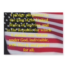 Bandera de Estados Unidos con imán de promesa