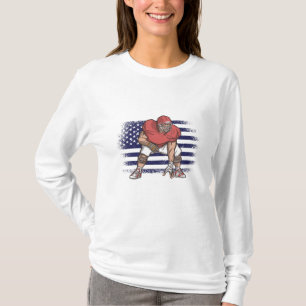 Bandera de Estados Unidos de la camiseta de un hin