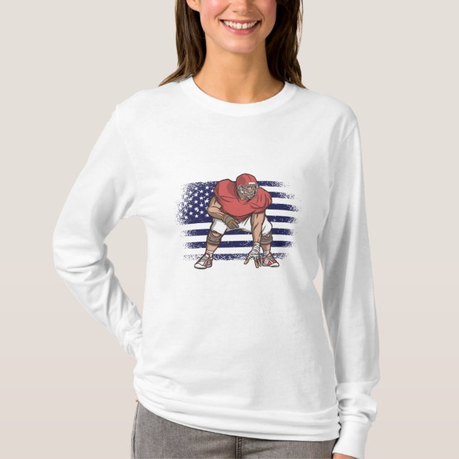 Bandera de Estados Unidos de la camiseta de un hin (Anverso)