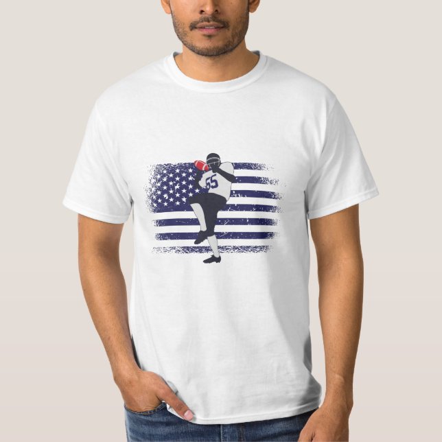 Bandera de Estados Unidos de la camiseta de un hin (Anverso)