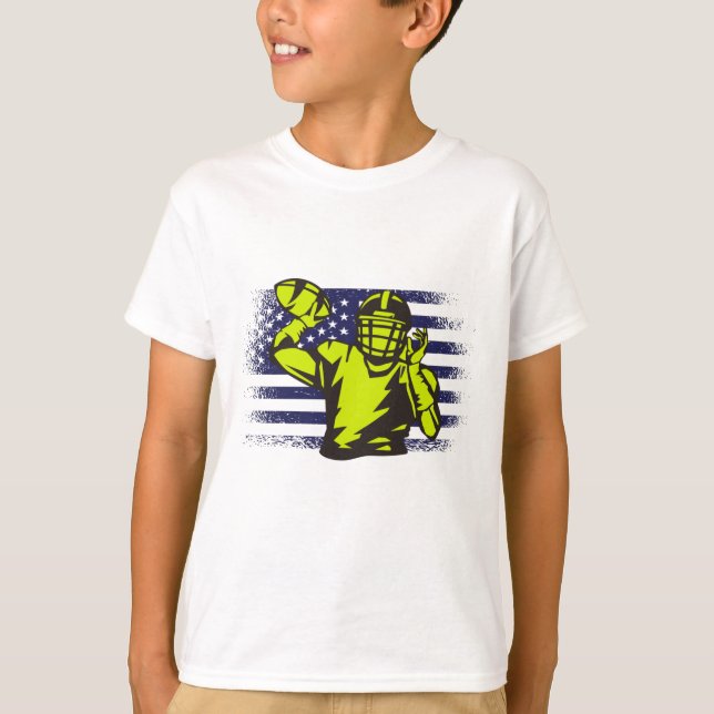 Bandera de Estados Unidos de la camiseta de un hin (Anverso)