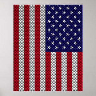 Bandera de Estados Unidos en decoración de estilo 