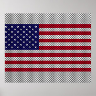 Bandera de Estados Unidos en decoración de estilo 