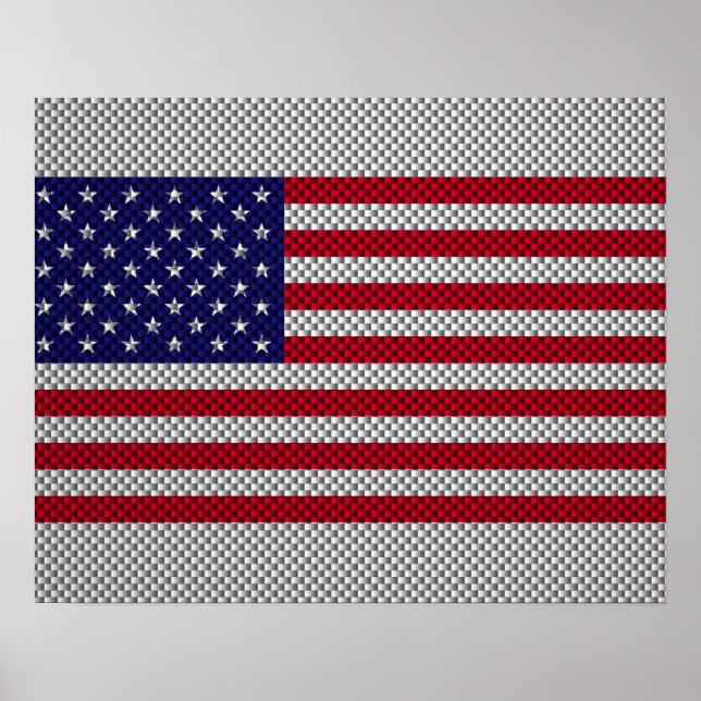 Bandera de Estados Unidos en decoración de estilo  (Frente)