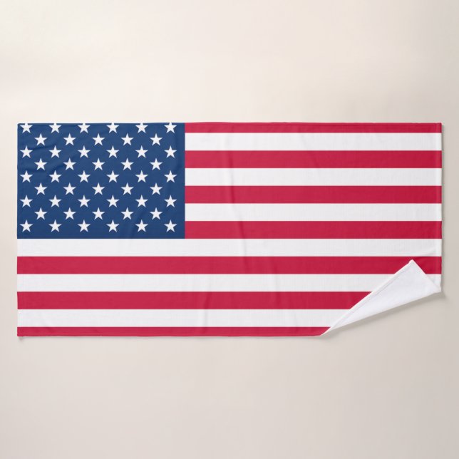 Bandera de Estados Unidos - Estados Unidos de Amér (Toalla de baño)