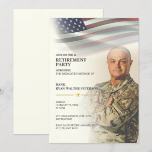 Bandera de Estados Unidos   Invitación personaliza