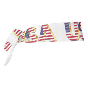 Bandera de Estados Unidos Tie cabeza de banda Patr