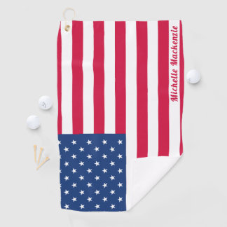 Bandera de Estados Unidos | Toalla de golf persona