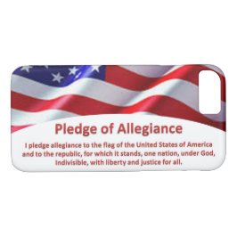 Bandera de Estados Unidos y promesa de Funda de Al