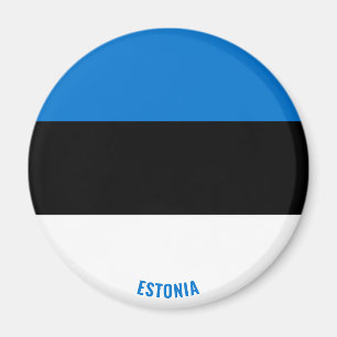 Bandera de Estonia cautiva imán patriótico