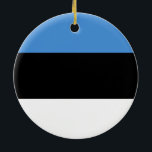 Bandera de Estonia Ornamento<br><div class="desc">Bandera de Estonia Ornamento</div>