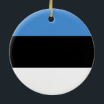 Bandera de Estonia Ornamento<br><div class="desc">Bandera de Estonia Ornamento</div>