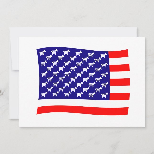 Bandera de estrellas y rayas demócrata (Anverso)