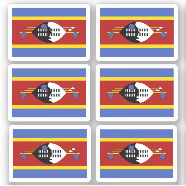Bandera de Eswatini - un Pegatina de colección (Anverso)