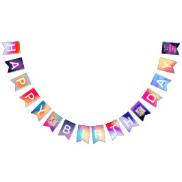 Bandera de Feliz Cumpleaños Cumpleaños Bunting Ban