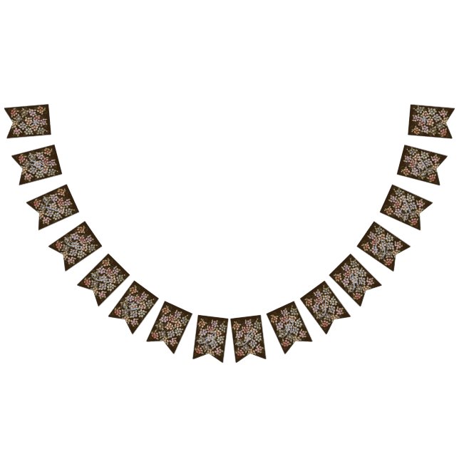 Bandera de Feliz Cumpleaños floreada (Todo)