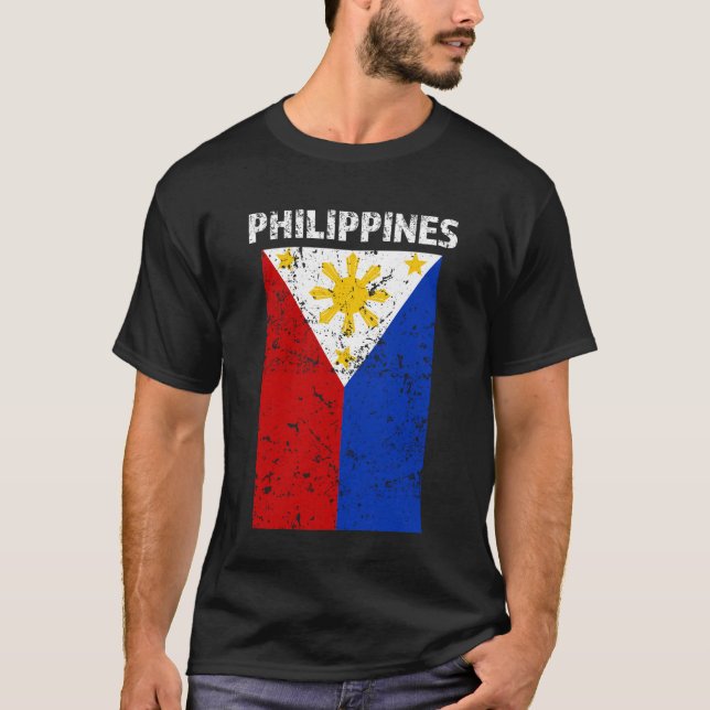 Bandera de Filipinas - orgullo filipino - camisa (Anverso)
