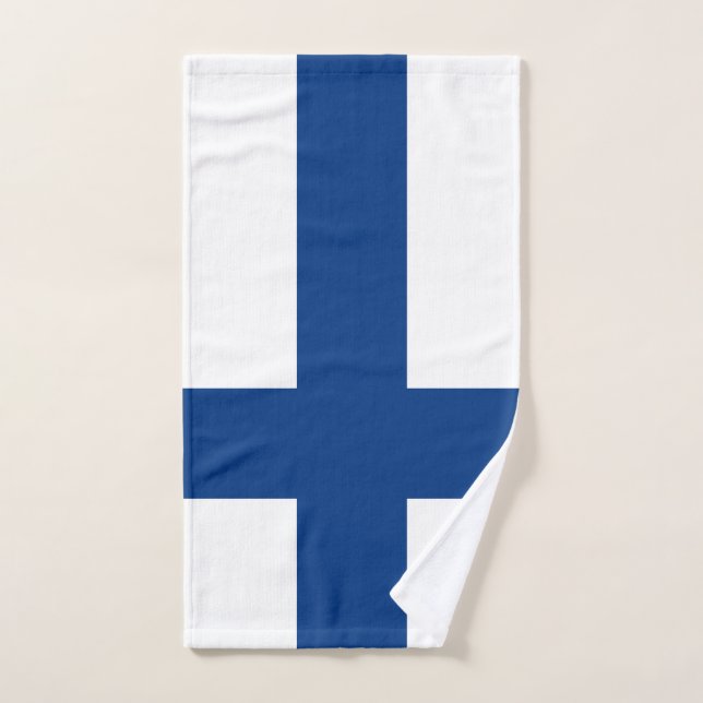 Bandera de Finlandia (Toalla de mano)