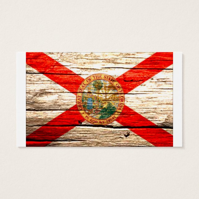 Bandera de Florida vieja madera (Atrás)