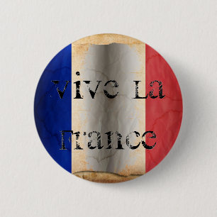 Bandera de Francia Botón Pinback
