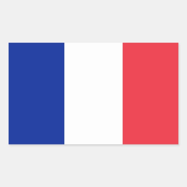 Bandera de Francia Decal Pegatina (Anverso)