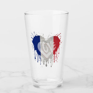 Bandera de Francia del amor