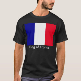 Bandera de Francia Unisex Camiseta Oscura básica