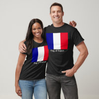 Bandera de Francia Unisex Camiseta Oscura básica