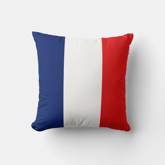 Bandera de Francia x almohada de bandera (Anverso)