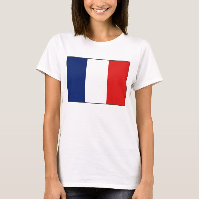 Bandera de Francia x Mapa camiseta (Anverso)