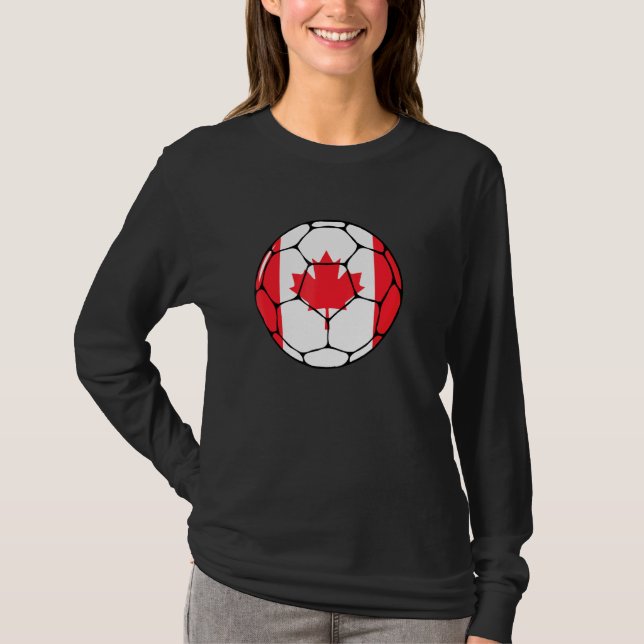 Bandera de fútbol de Canadá Futbol de Jersey Futbo (Anverso)